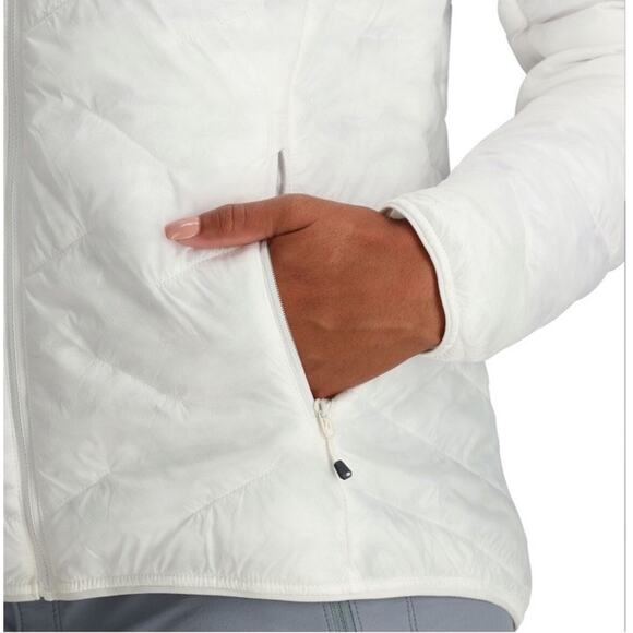 Outdoor Research Womens Light Puffer Jacket Superstrand Size XS White Zip - Picture 2 of 11